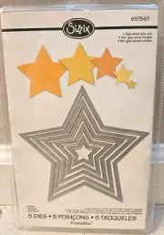 Sizzix Stars Framelits die set ~NEW~ 657567