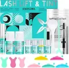 Lash Lift and Tint Kit, Eyelash Perm Kit & Black Brow Lamination Kit, Natural...
