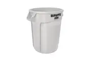 New Rubbermaid Brute 2632 Waste Container Round 121L - White 659Cm L X 556Cm W X