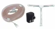 NEW INDOOR FM RADIO DIPOLE ANTENNA T TYPE WITH 75 OHM BALUM COAX CONNECTOR