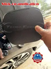 Fit:2002-2006 NISSAN ALTIMA Carbon Fiber Black Gas Flat Cap Cover Stick-On (for: Nissan)
