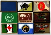 9 different Australian Army Unit Patches .............Lot 129