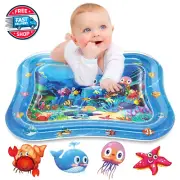Inflatable Tummy Time Mat Premium Baby Water Play Mat for Infants and T