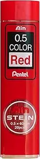 Pentel Mechanical Pencil Lead, Ain Stein, 0.5mm, Red (C275-RD)