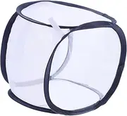 PERSELOSO Caterpillar Enclosure Insect Habitat Cage Transparent Mesh Terrarium for Butterfly Observation Plant Cultivation Collapsible Design with Zippered Opening