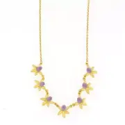MICHAEL VINCENT MICHAUD TUNDRA ROSE STATEMENT NECKLACE PENDANT 4154
