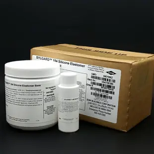 中科院指定道康寧DC184原裝PDMS聚二甲基硅氧烷高透明光學膠1.1KG