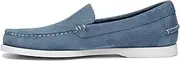 [Sebago] Frank Boat Roughout Loafers for Men- Handsewn Roughout Leather Shoes with Leather Sock Lining and Non-Marking, Non-Slip Siped Rubber Soles