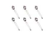 6x Teaology Stainless Steel Oval Spring Tea Leaf Infuser Kitchen Utensil Silver