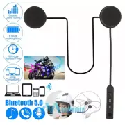 Bluetooth 5.0 Helmet Motorcycle Headset Speakers Handsfree w/Mic Rechargeable US