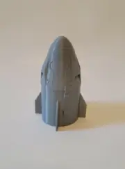 3D Printed 1/24 SpaceX Dragon Capsule 13.4" Grey PLA Plastic. Made In USA