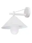 Beacon Lighting Yamba 1 Light Wall Bracket in White with Frosted Glass Diffuser