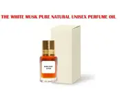 THE WHITE MUSK PURE NATURAL UNISEX PERFUME OIL ATTAR 10ML ORGANIC FROM INDIA