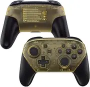 eXtremeRate Amber Yellow Faceplate and Backplate for Nintendo Switch Pro Controller, DIY Replacement Shell Housing Case for Nintendo Switch Pro - Controller NOT Included