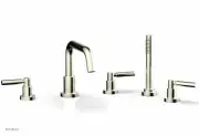 Phylrich D2132D1TO-15 Basic Three Handle Tub and Shower Set Finish: Satin Nickel