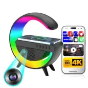 Mini Camera 4K WiFi Wireless Charger, Bluetooth Speaker Spy Camera Detector
