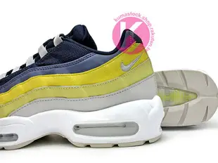 [29cm] 2018 最新 NSW 經典復刻 NIKE AIR MAX 95 1995 '95 ESSENTIAL 灰深藍黃 漸層 大氣墊 慢跑鞋 (749766-107) !