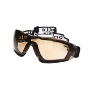 BOLLE SAFETY Cobra Anti-Fog Twilight Lens Safety Glasses with Head Strap - UV400