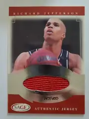 RICHARD JEFFERSON 2001 SAGE AUTHENTIC JERSEY #'D 147/400.
