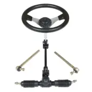 Steering Wheel Steel Kit Gear Rack Pinion Adjustable Shaft for 110cc Go-Kart New