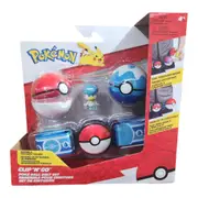 Pokemon Clip N Go Belt Set with Quaxly and Poke Ball and Dive Ball