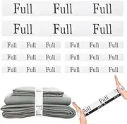 DAWNTREES 10 Pack Bed Sheet Organizer Bands Bed Sheet Keepers Closet Organization Elastic Linen Labels for Bed Sheet Sets (Full)