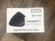 Lekvey Ergonomic Vertical Wireless Rechargeable Mouse Adjustable Black