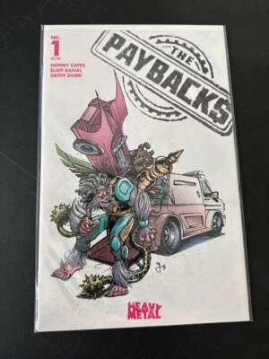 THE PAYBACKS #1 (Heavy Metal Comics 2016) -- VARIANT -- Donny Cates Eliot Rahal