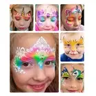 UV Face & Body Paint Blacklight Neon Fluorescent Glow Paint Water Activated Mak♡
