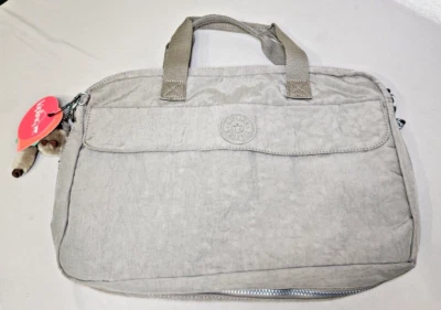 Kipling Beige Nylon Large Tote Messenger Bag (New)