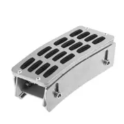 Adjustable Heighten Brake Foot Rest Pedal Accelerator Pad Cover Pedal Kit Pedal Extender Cover Adju-yezi Silver