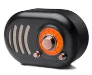 S24 Black Wireless Bluetooth Speaker Retro Radio Mobile Phone Mini Audio Home Car Card Subwoofer for Home Use Acoustics