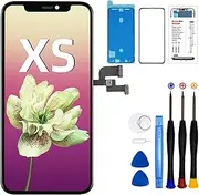 DTD Display for iPhone XS Replacement Screen Black, 5.8" LCD Display Glass Touch Digitizer Assembly with Repair Tool Kit A1920, A2097, A2098, A2099, A2100