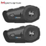 2PCS MONYSTAR M6 plus 1000M Motorcycle Bluetooth Helmet Headsets Intercom for FM