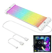 RGB 24 Pin Motherboard Cable | Light Up Led Strip Set for Gpu - 24 Pin Motherboard Extension Cable, Mother Board Supply Extension, 5V Decorative Build