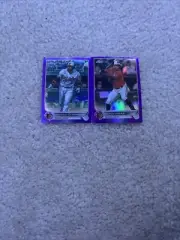 2022 Topps Chrome Purple Refractor Baltimore Orioles 2 Card Lot