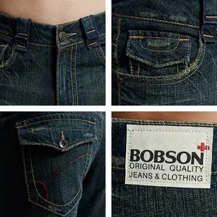 BOBSON 男款直筒牛仔褲1706-77