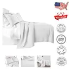 Yuma 3-Piece King Quilt Set - 100% Cotton, Soft Finish, Geometric White Design