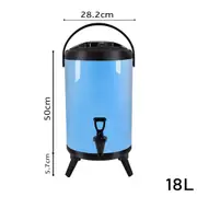 SOGA Insulated Stainless Steel Beverage Dispenser with Faucet 18L (Blue)