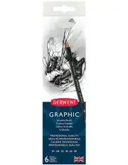 [Derwent] Graphic Drawing Pencil With Portable Tin 6 Pack