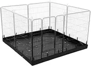 Dog Playpen Mat – Waterproof Pet Pad, Training Blanket | Oxford Cloth Washable Fence Liner, Non-Slip Puppy Pee Mat, Reusable Whelping Protector for Playpen, Sofa, Crate, Car Trunk, Indoor Surfaces