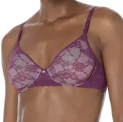 NATORI BRA - "BLISS ALLURE" - VIOLET/ROSE - SIZE 38DD Lace NWT!