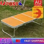 Portable Outdoor Tables 3 Fold with Handle for Home Picnic BBQ Garden Cooking