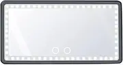 Car SunVisor Vanity Mirror - Rechargeable Light Makeup Mirror for All Car - Universal Car Sun Visor Mirror - Innovative Car Mirror Accessories Black