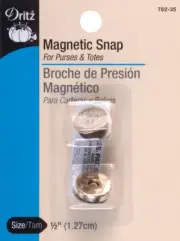 Dritz 762-35 Round Magnetic Snap 1/2" 1/Pkg-Gilt (3Pk)