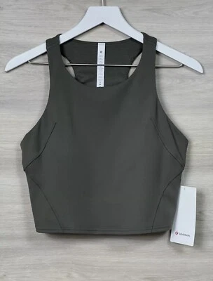 Lululemon Invigorate Train Tank Everlux Size 10 B/C cup Carob Brown COBN 57909