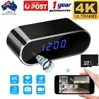 Alarm Clock, WiFi Camera Night Vision Security Nanny Cam With Card and Battery