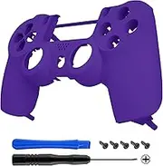 eXtremeRate Purple Soft Touch Custom Faceplate Shell Compatible with ps4 Slim Pro Controller CUH-ZCT2 JDM-040/050/055 - Controller NOT Included