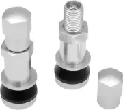 Drag Specialties Bolt-In Valve Stems .30 Holes Clear Anodized Harley 0360-0010