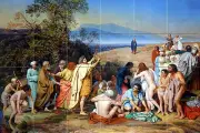 Art Ivanov The Apparition of Christ Ceramic Mural Backsplash Bath Tile #2108